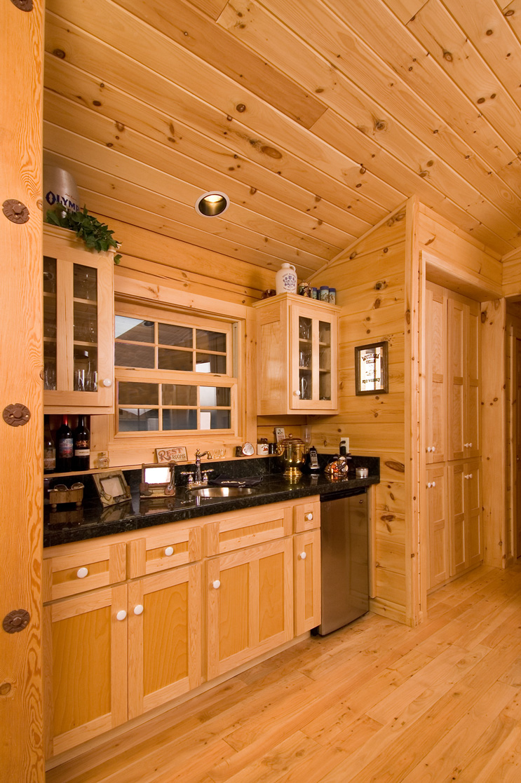 Tongue & Groove Pine for partition walls : The Original Lincoln Logs